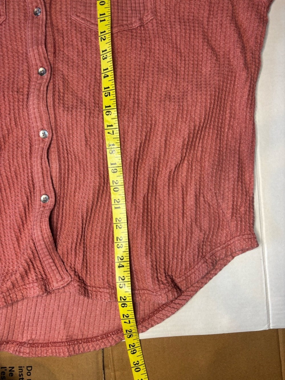 Aerie - rose colored button up sweatshirt - Picture 5 of 6